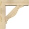 Ekena Millwork Funston Block Rough Sawn Bracket w/ Offset Brace, Douglas Fir, 6"W x 22"D x 22"H BKT0604X22X22FST05RDF - alternate 3